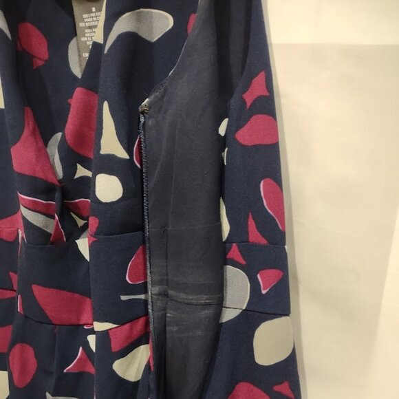 GEORGE BY MARK EISEN RASPBERRY BLACK GRAY SLEEVELESS DRESS WOMEN'S SIZE 8 - Picture 6 of 12